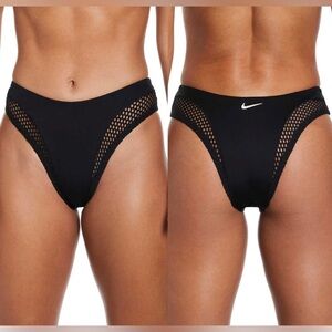 Nike Swim Cheeky Mesh Sling Bikini Swim Bottom Black Women’s XL